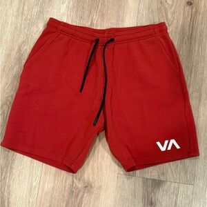 RVCA Men's Athletic Red Shorts